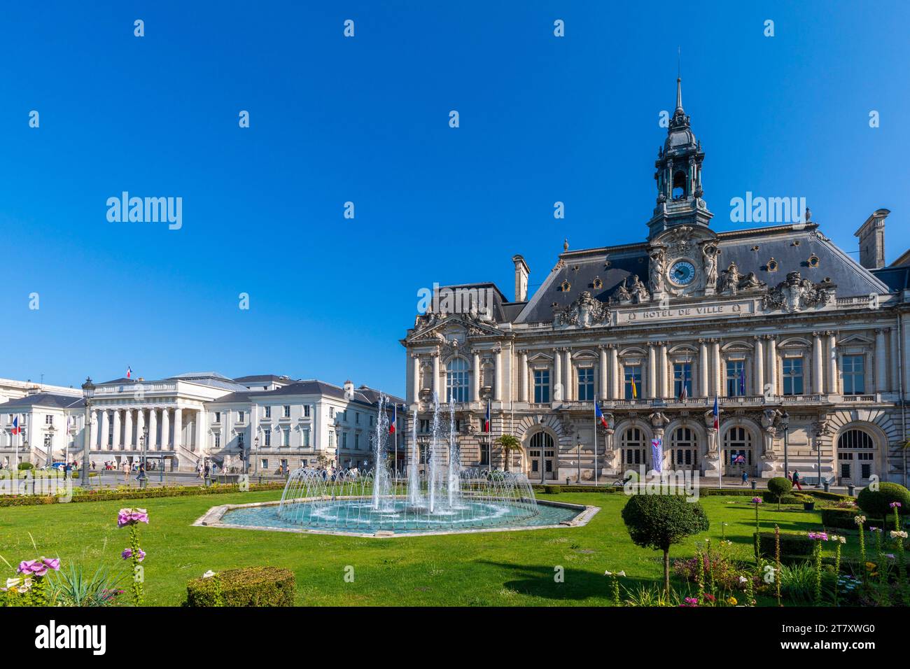 Town Hall, Tours, Loire Valley, Indre et Loire, Centre-Val de Loire, France, Europe Stock Photo