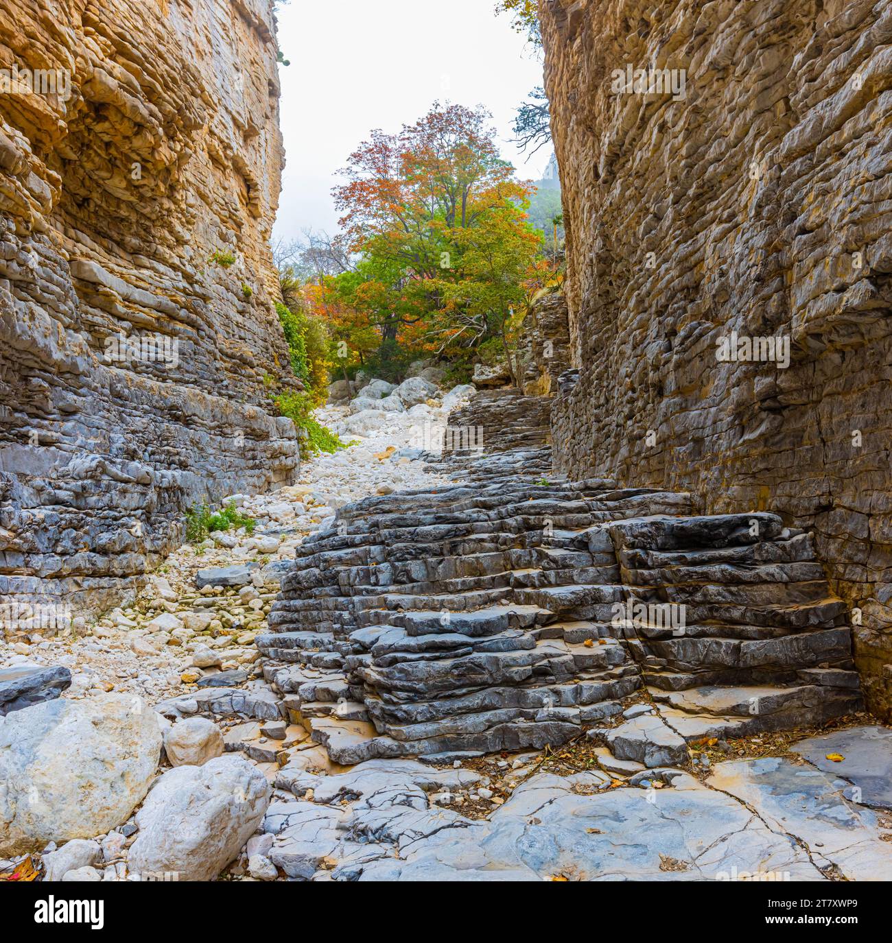 The Deep Terraced Walls of Devils Hall, Guadalupe Mountains National ...