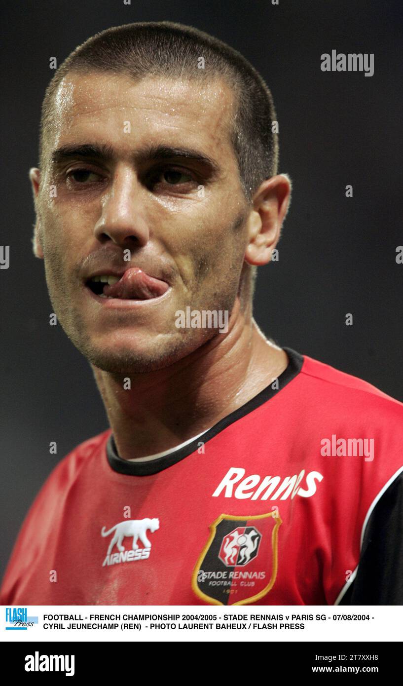 Fiche Autographiée Cyril Jeunechamp - Stade Rennais, Saison 2005-2006 - AIRNESS