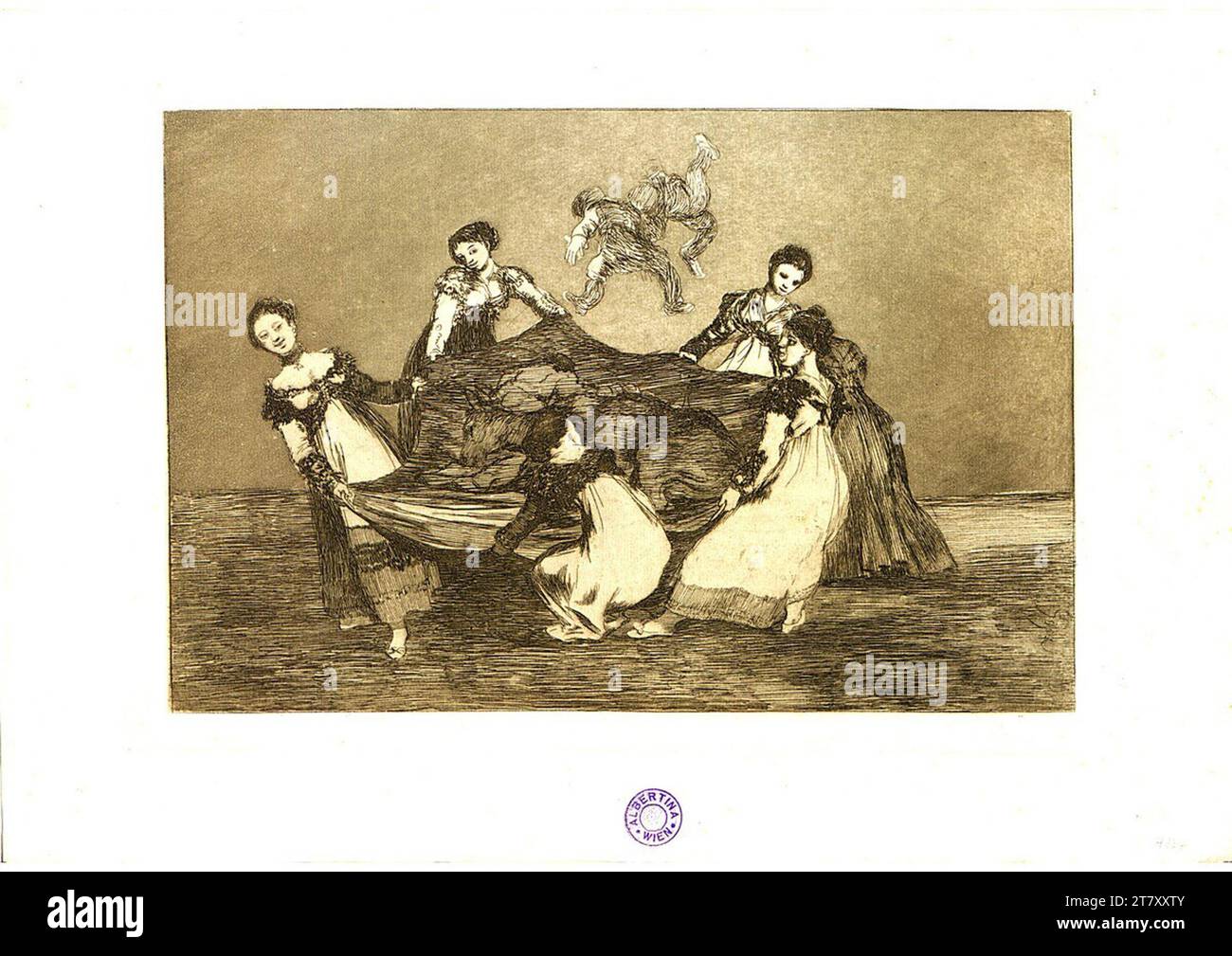 Francisco José de Goya y Lucientes The proverbs (the nonsense): female nonsense. Etching, aquatint 1815 - 1824; hier: 4. Ausgabe 1902 Stock Photo
