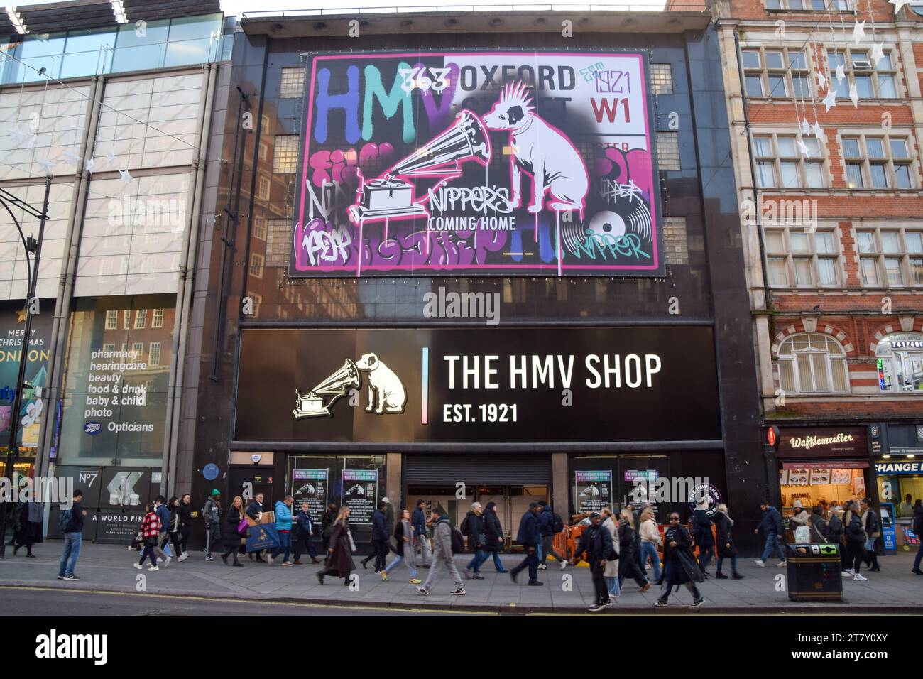 London, UK. 17th November 2023. The famous logo is unveiled as iconic