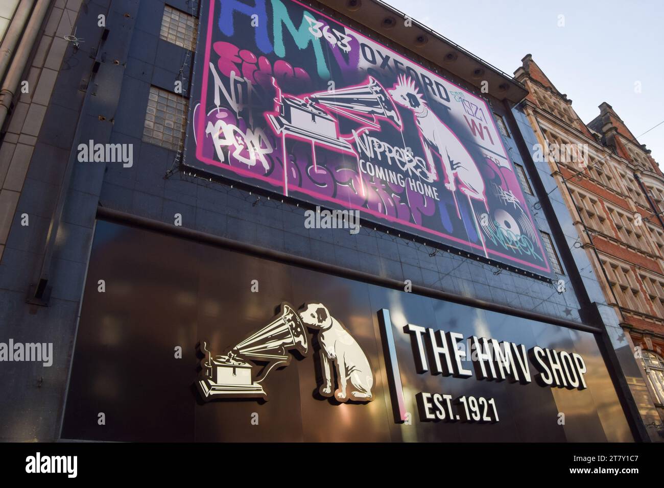 London, UK. 17th November 2023. The famous logo is unveiled as iconic