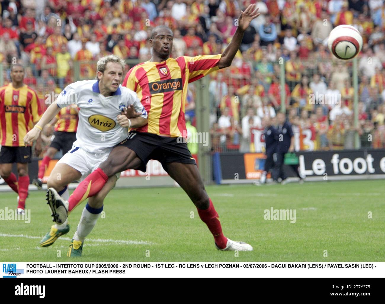 Racing club de Lens RC Stuttgart VFB coupe intertoto 2000 fanion football