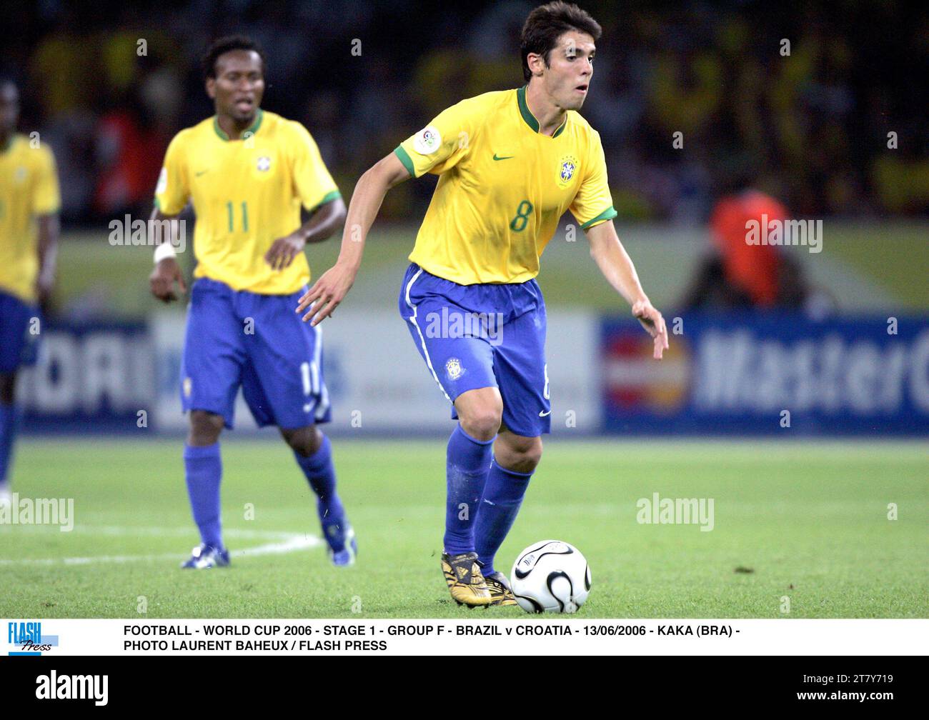 FOOTBALL - WORLD CUP 2006 - STAGE 1 - GROUP F - BRAZIL v CROATIA - 13/06/2006 - KAKA (BRA) - PHOTO LAURENT BAHEUX / FLASH PRESS Stock Photo