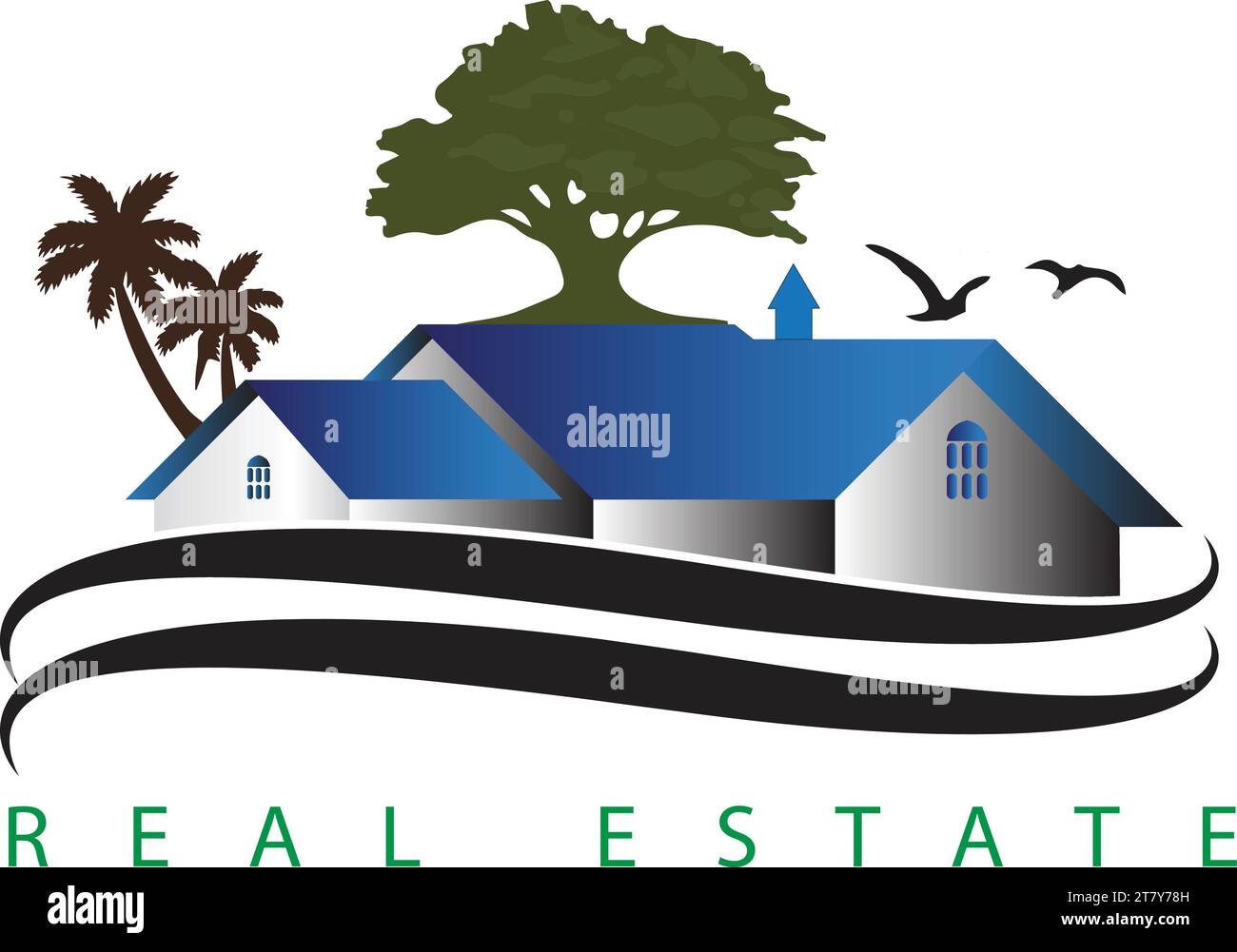 Free vector real estate logo template design Stock Vector Image & Art ...