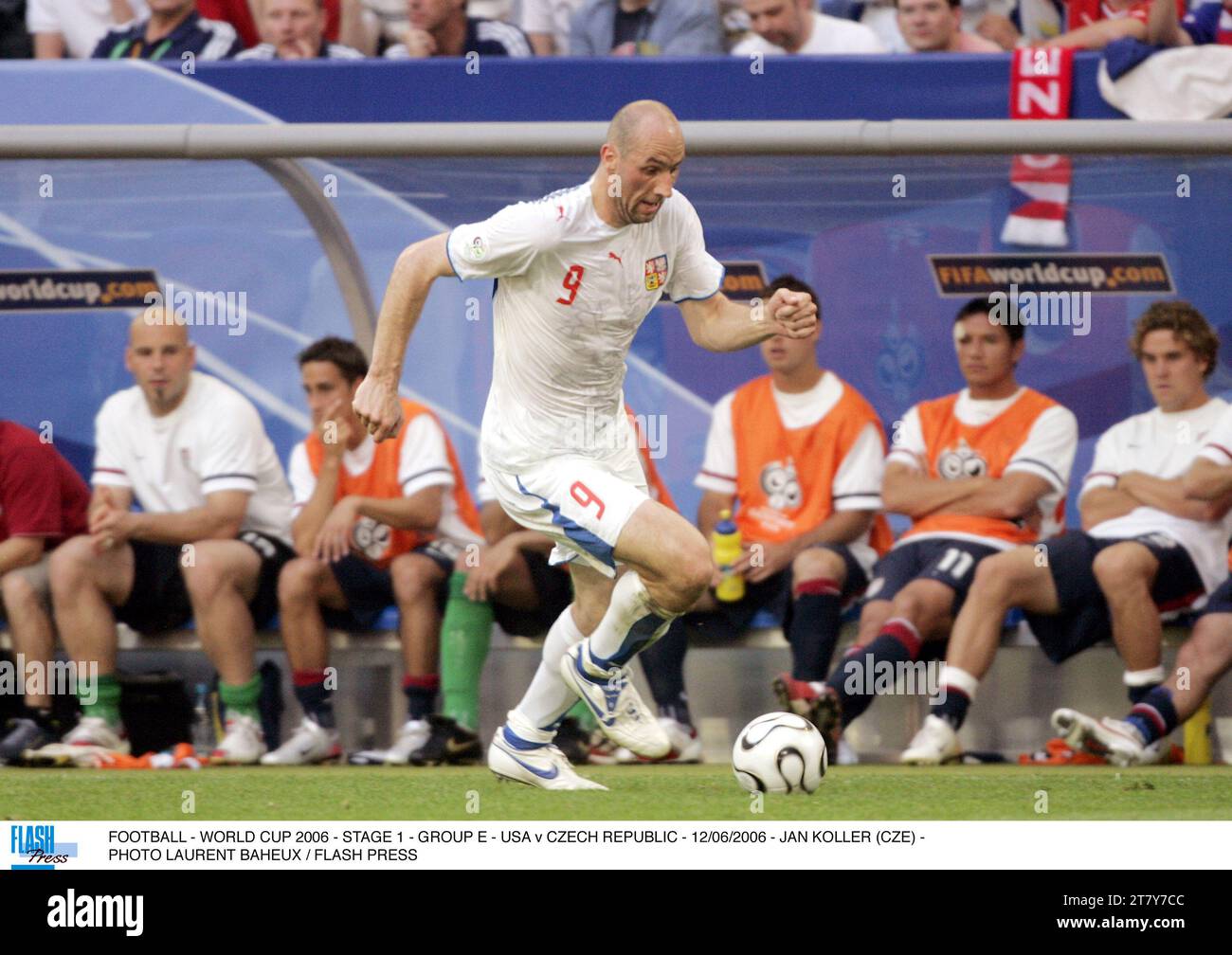 FOOTBALL - WORLD CUP 2006 - STAGE 1 - GROUP E - USA v CZECH REPUBLIC - 12/06/2006 - JAN KOLLER (CZE) - PHOTO LAURENT BAHEUX / FLASH PRESS Stock Photo