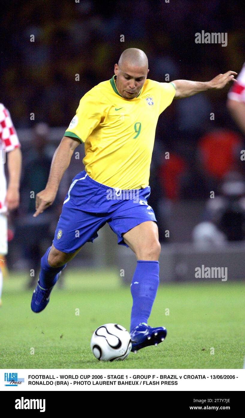 FOOTBALL - WORLD CUP 2006 - STAGE 1 - GROUP F - BRAZIL v CROATIA - 13/06/2006 - RONALDO (BRA) - PHOTO LAURENT BAHEUX / FLASH PRESS Stock Photo