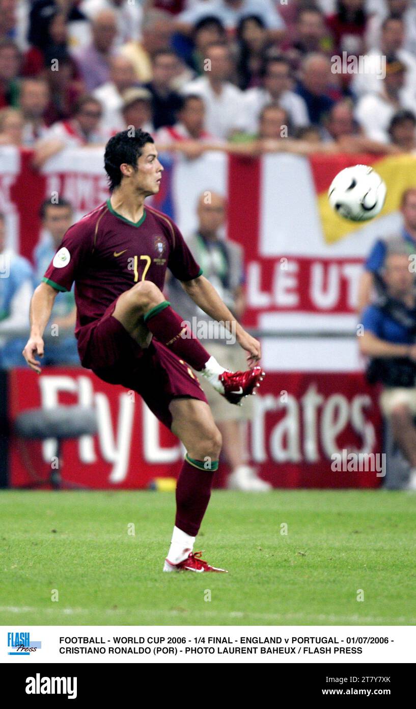 FOOTBALL - WORLD CUP 2006 - 1/4 FINAL - ENGLAND v PORTUGAL - 01/07/2006 - CRISTIANO RONALDO (POR) - PHOTO LAURENT BAHEUX / FLASH PRESS Stock Photo