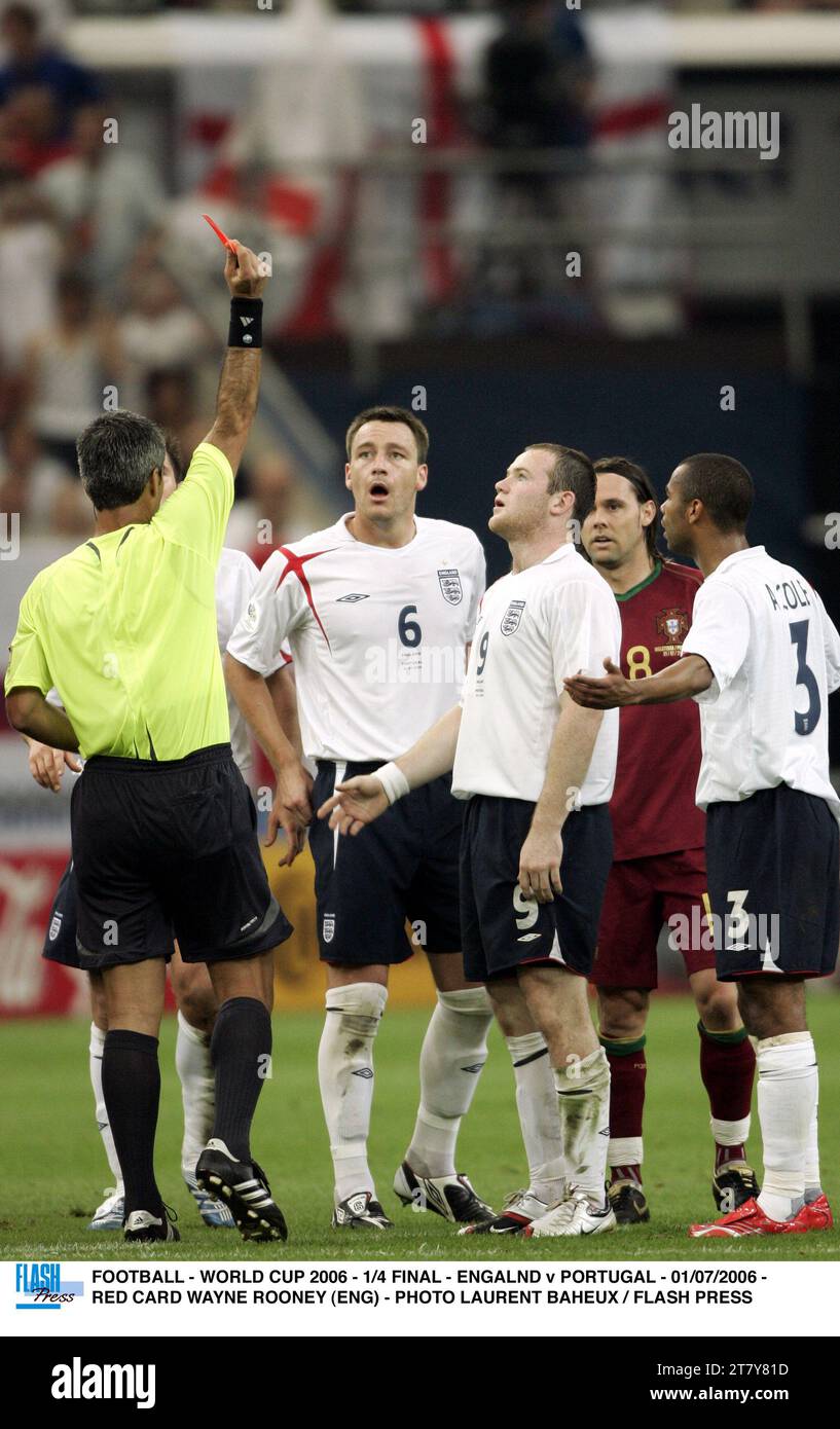 FOOTBALL WORLD CUP 2006 1 4 FINAL ENGALND V PORTUGAL 01 07 2006 FOOTBALL WORLD CUP 2006 1 4 FINAL ENGALND V PORTUGAL 01 07 2006
