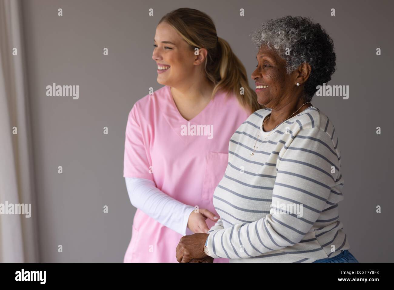 African american female patient caucasian hi-res stock photography and ...