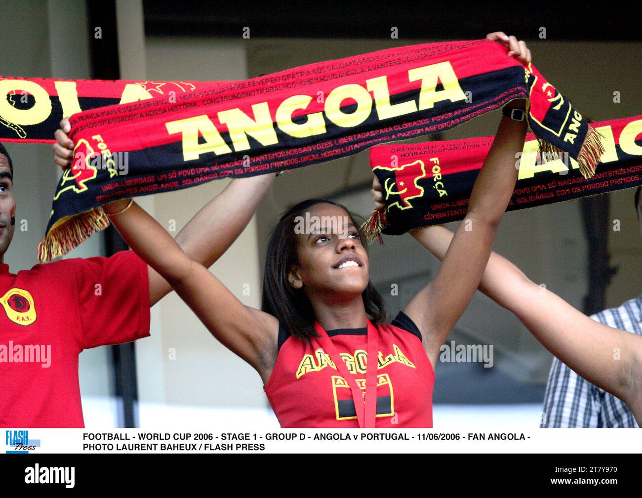 FOOTBALL - WORLD CUP 2006 - STAGE 1 - GROUP D - ANGOLA v PORTUGAL - 11/06/2006 - FAN ANGOLA - PHOTO LAURENT BAHEUX / FLASH PRESS Stock Photo