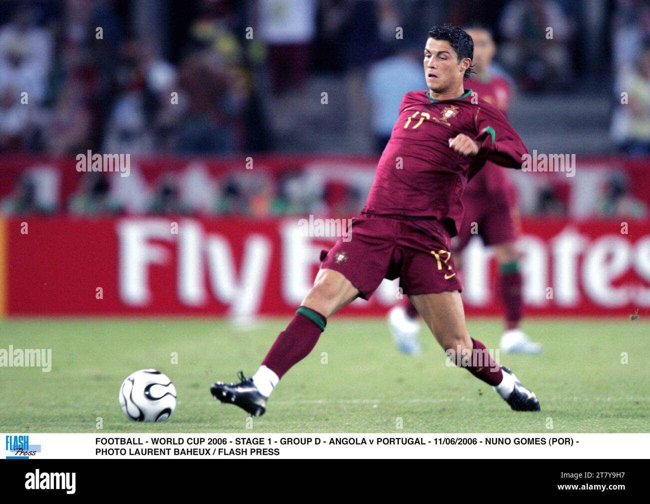 FOOTBALL - WORLD CUP 2006 - STAGE 1 - GROUP D - ANGOLA v PORTUGAL - 11/06/2006 - NUNO GOMES (POR) - PHOTO LAURENT BAHEUX / FLASH PRESS Stock Photo