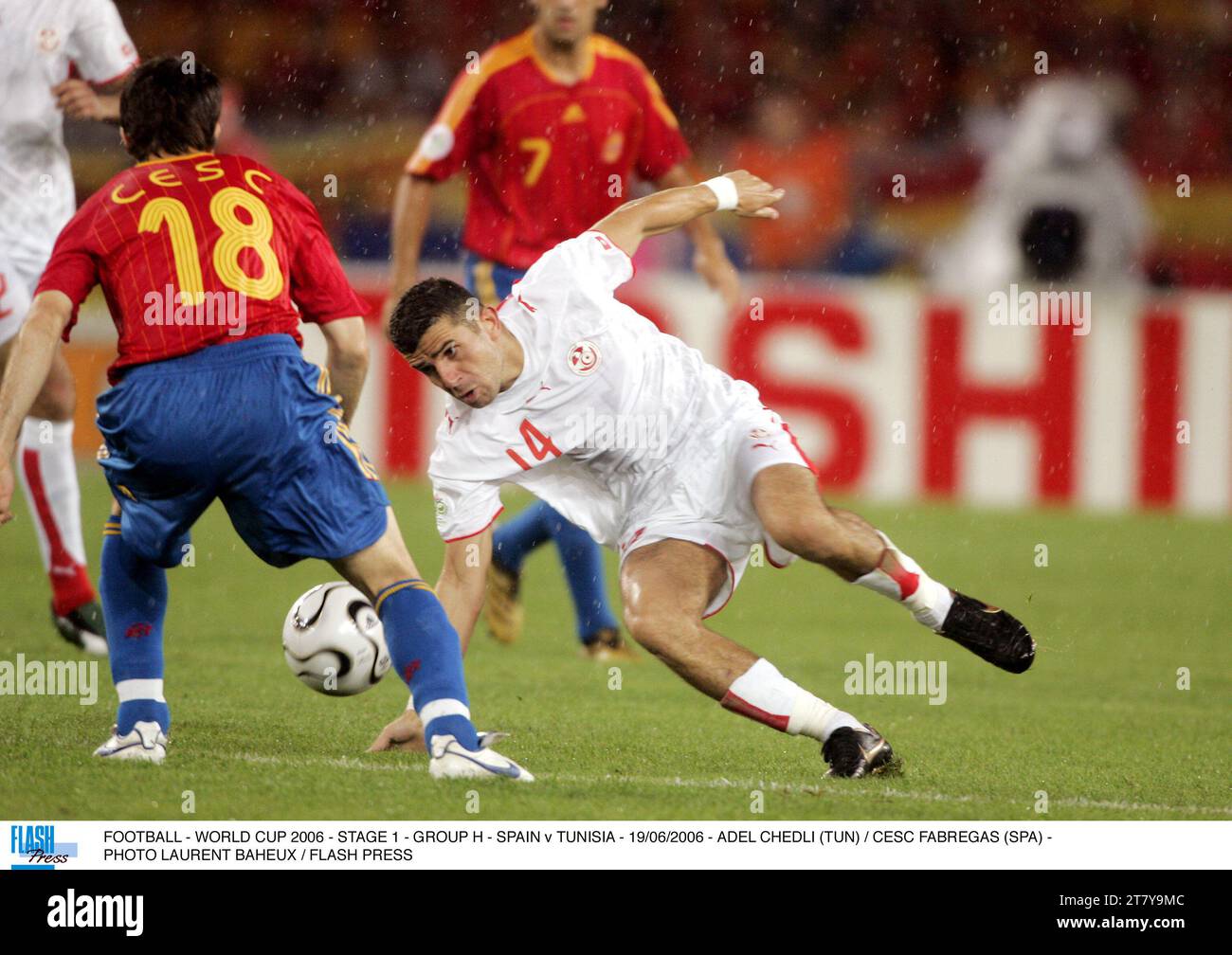 FOOTBALL WORLD CUP 2006 STAGE 1 GROUP H SPAIN v TUNISIA 19/06