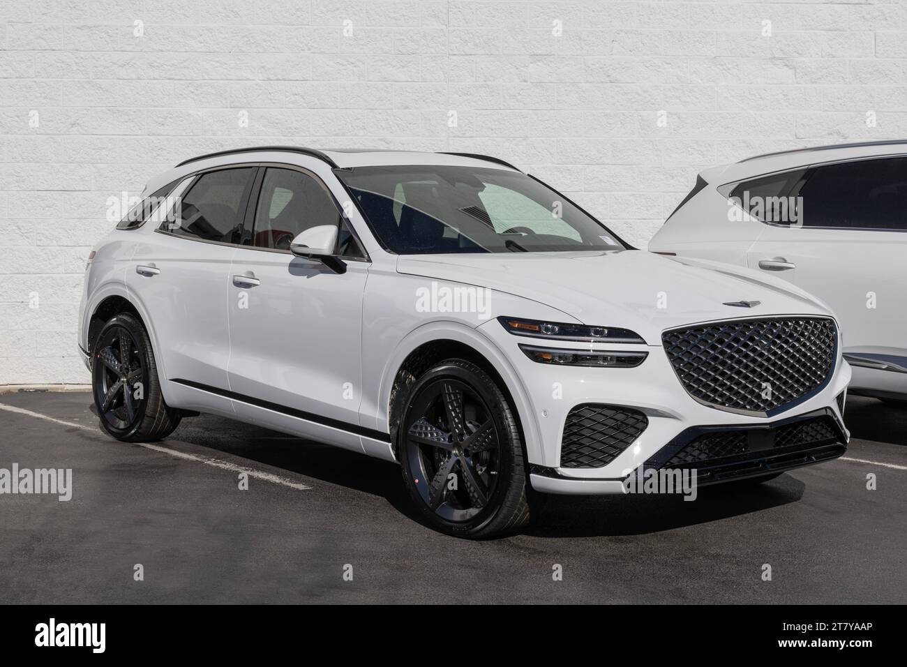 Lafayette - November 16, 2023: Genesis Hyundai GV70 Luxury SUV display ...