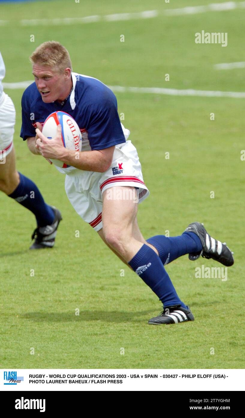 RUGBY WORLD CUP QUALIFICATIONS 2003 USA v SPAIN 030427 PHILIP