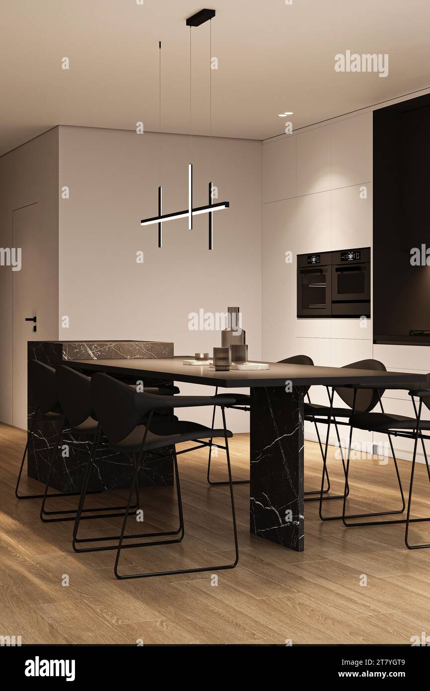 Kitchen lighting trends hi-res stock photography and images - Alamy