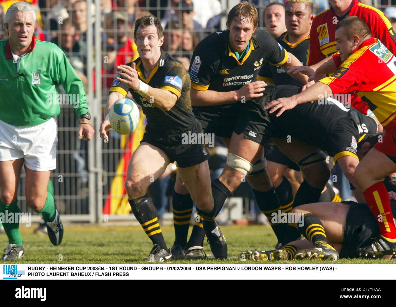 Edd Howley Rugby Rob howley wasps heineken cup 2004 hi-res stock photography and images ...