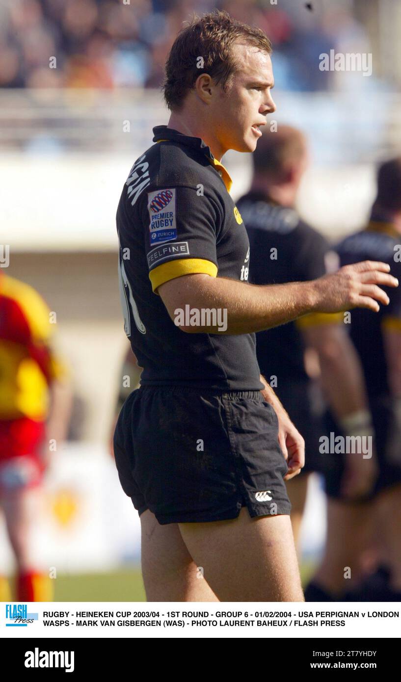 MAILLOT DE RUGBY D'Arbitre Heineken Cup Porté Saison 2003/2004 Taille XL EUR 40,00 - FR