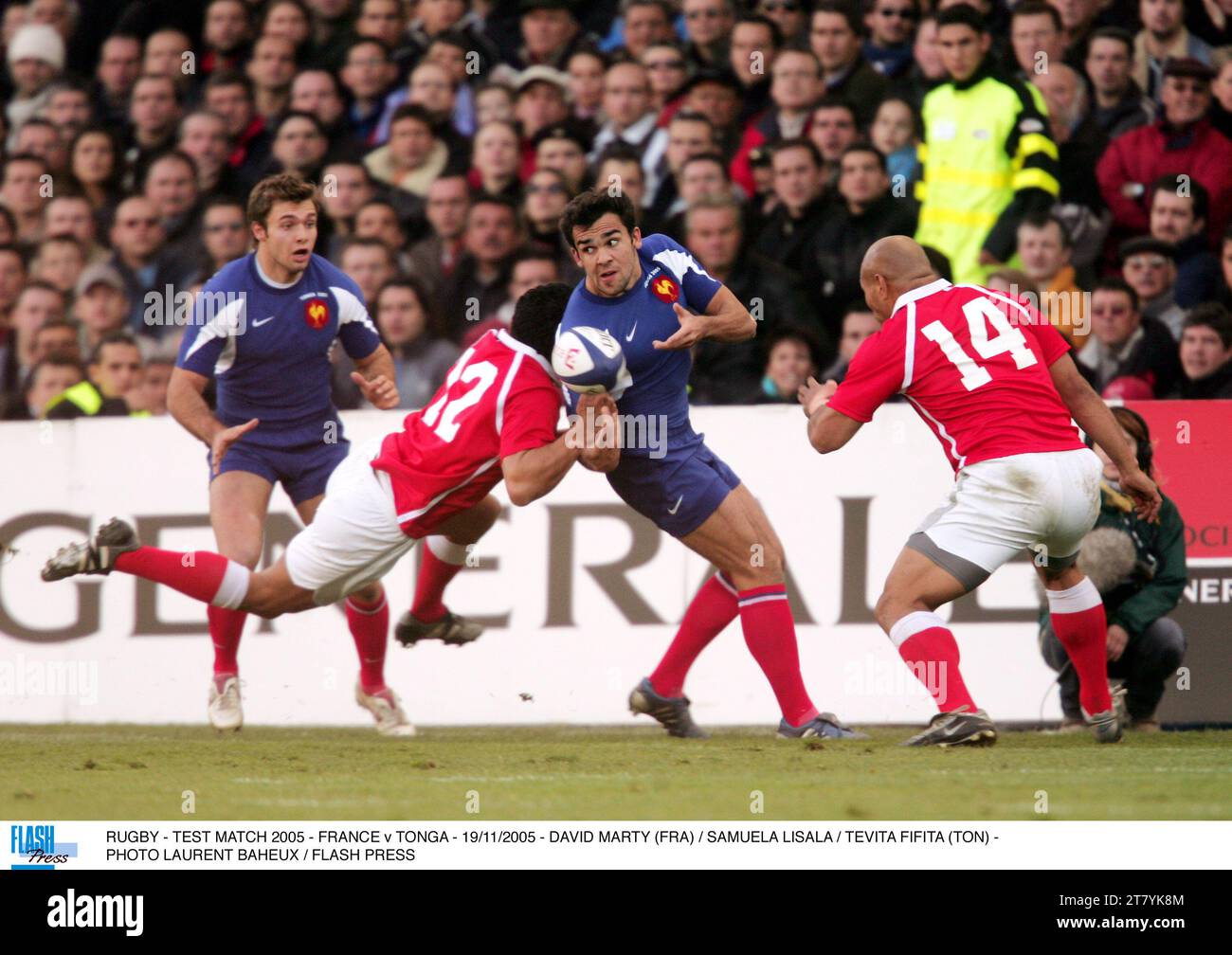 RUGBY - TEST MATCH 2005 - FRANCE v TONGA - 19/11/2005 - DAVID MARTY