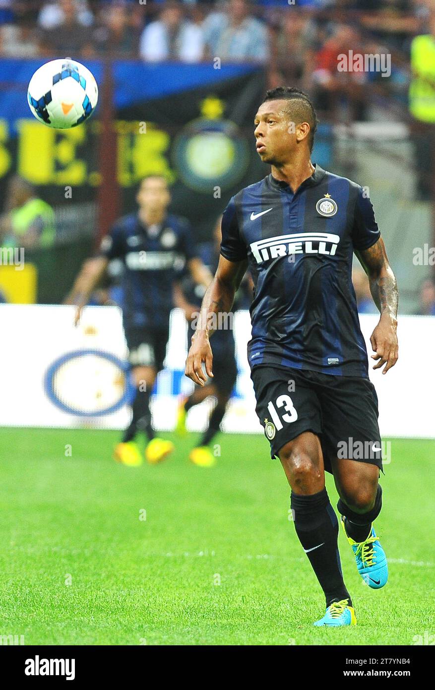 Fredy Guarin of FC Inter in action during the serie A football match Inter against Juventus, on September 14, 2013 in San Siro stadium in Milan. PHOTO MASSIMO CEBRELLI / DPPI Stock Photo
