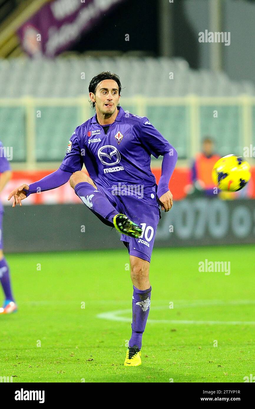Alberto Aquilani of ACF Fiorentina in action during the Italian championship 2013-2014 Serie A football match between ACF Fiorentina and UC Sampdoria on November 10, 2013 in Florence, Italy. Photo Massimo Cebrelli / DPPI Stock Photo