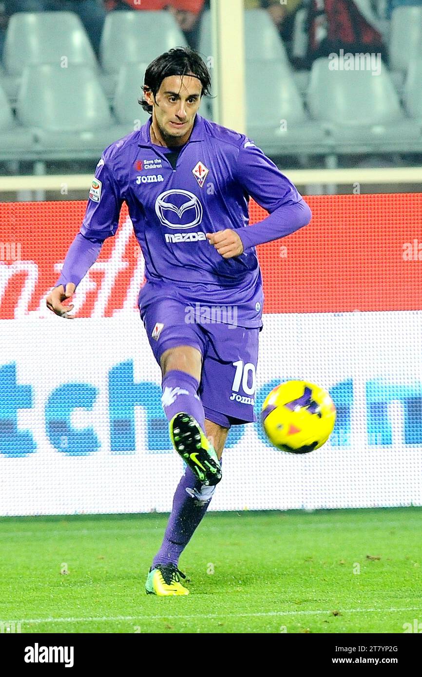 Alberto Aquilani of ACF Fiorentina in action during the Italian championship 2013-2014 Serie A football match between ACF Fiorentina and UC Sampdoria on November 10, 2013 in Florence, Italy. Photo Massimo Cebrelli / DPPI Stock Photo