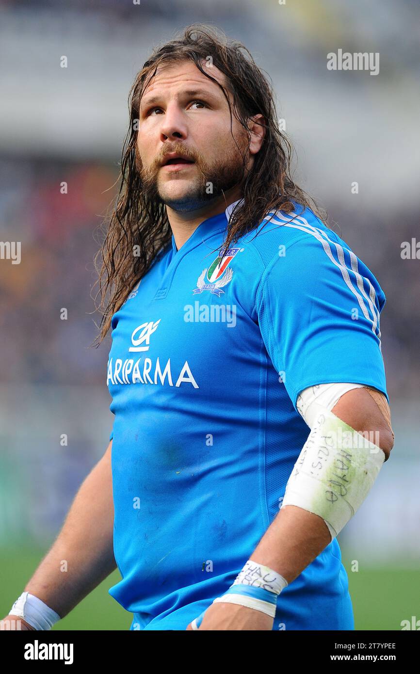 Martin Castrogiovanni of Italy looks on during the test match 2013 rugby union match between Italy and Australia on November 09, 2013 in Turin, Italy. Photo Massimo Cebrelli / DPPI Stock Photo