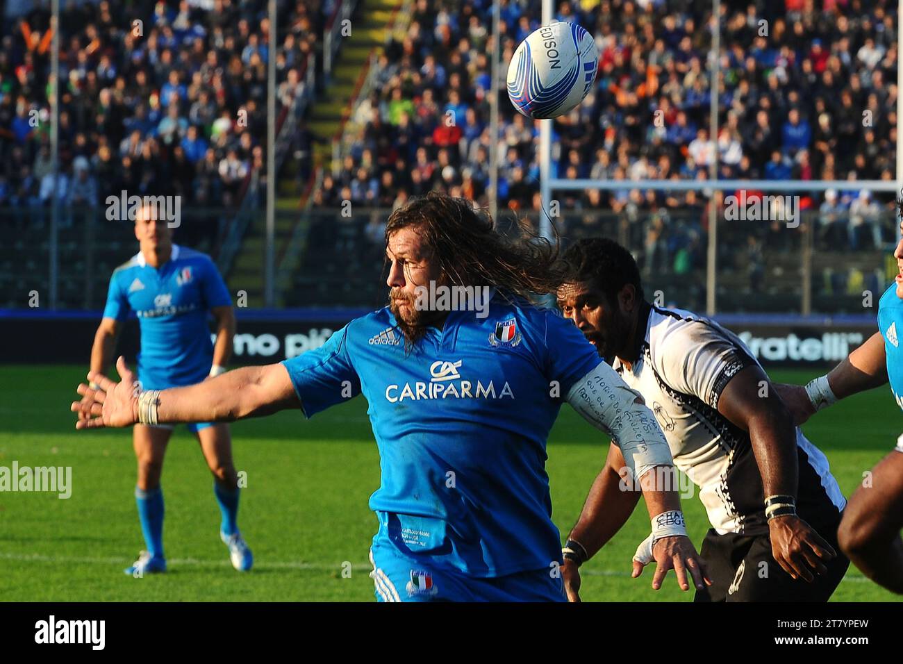 16-11-2013: Cremona, Rugby second test match Italy vs Fiji Martin Castrogiovanni of Italy in action - Photo Massimo Cebrelli / DPPI Stock Photo