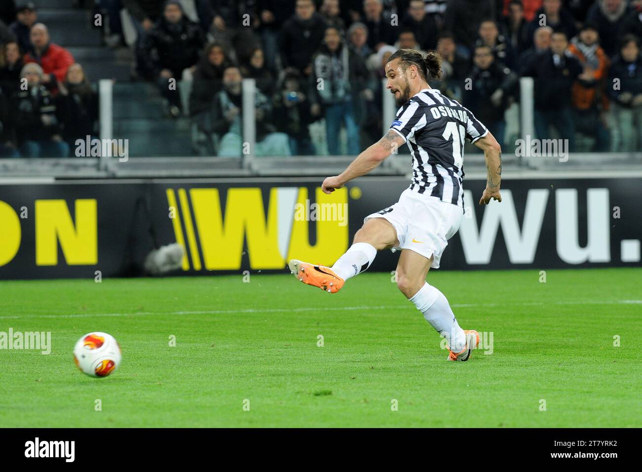 Pablo Osvaldo of FC Juventus during the UEFA Europa League football match round of 32 first leg between FC Juventus and Trabzonspor AS on February 20, 2014 in Turin, Italy. Photo Massimo Cebrelli / DPPI Stock Photo