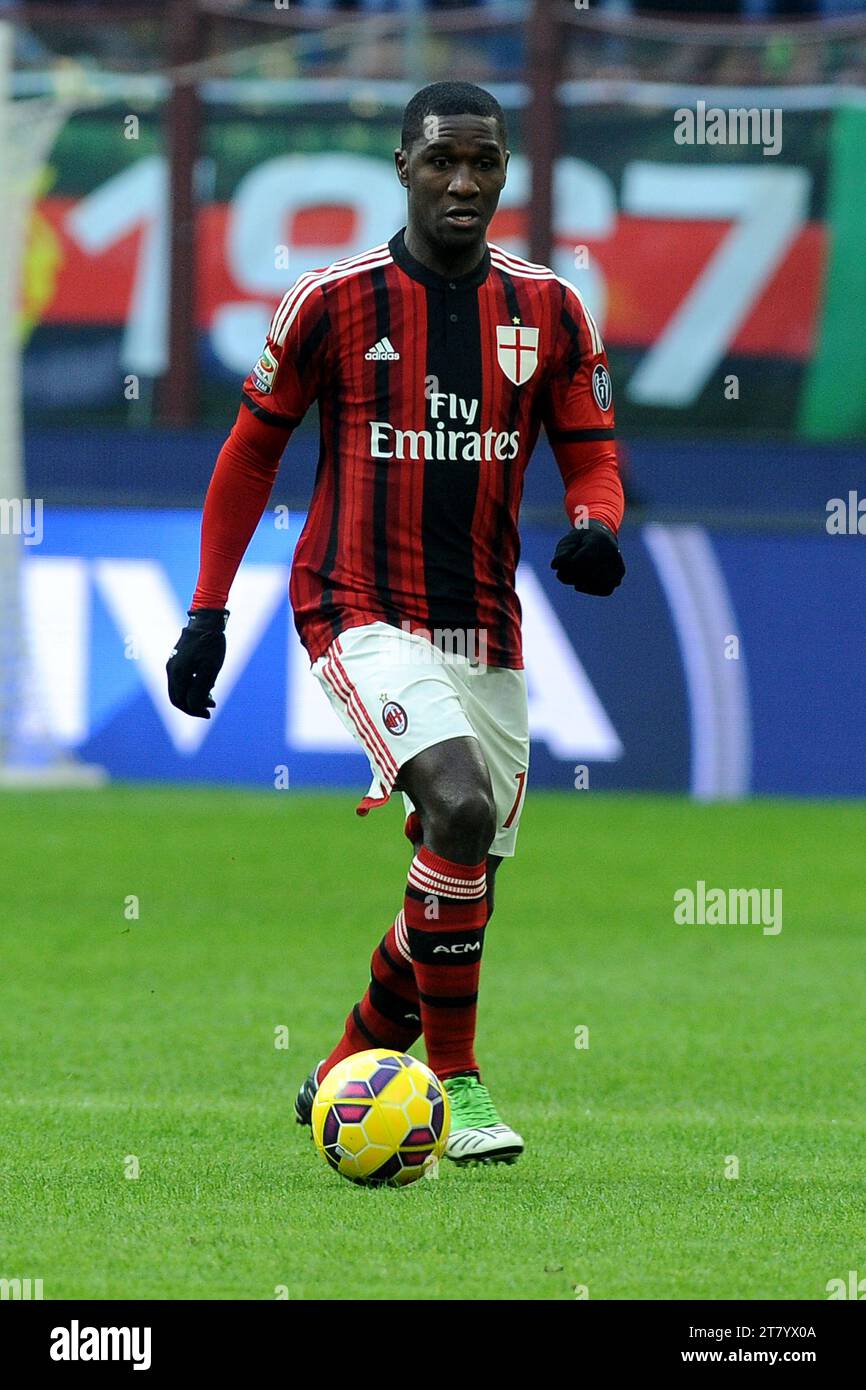Cristian Zapata of AC Milan in action during the italian championship 2014/2015 Serie A football match between AC Milan and US Sassuolo Calcio at Giuseppe Meazza Stadium on January 06, 2015 in Milan, Italy. Photo Massimo Cebrelli/DPPI Stock Photo