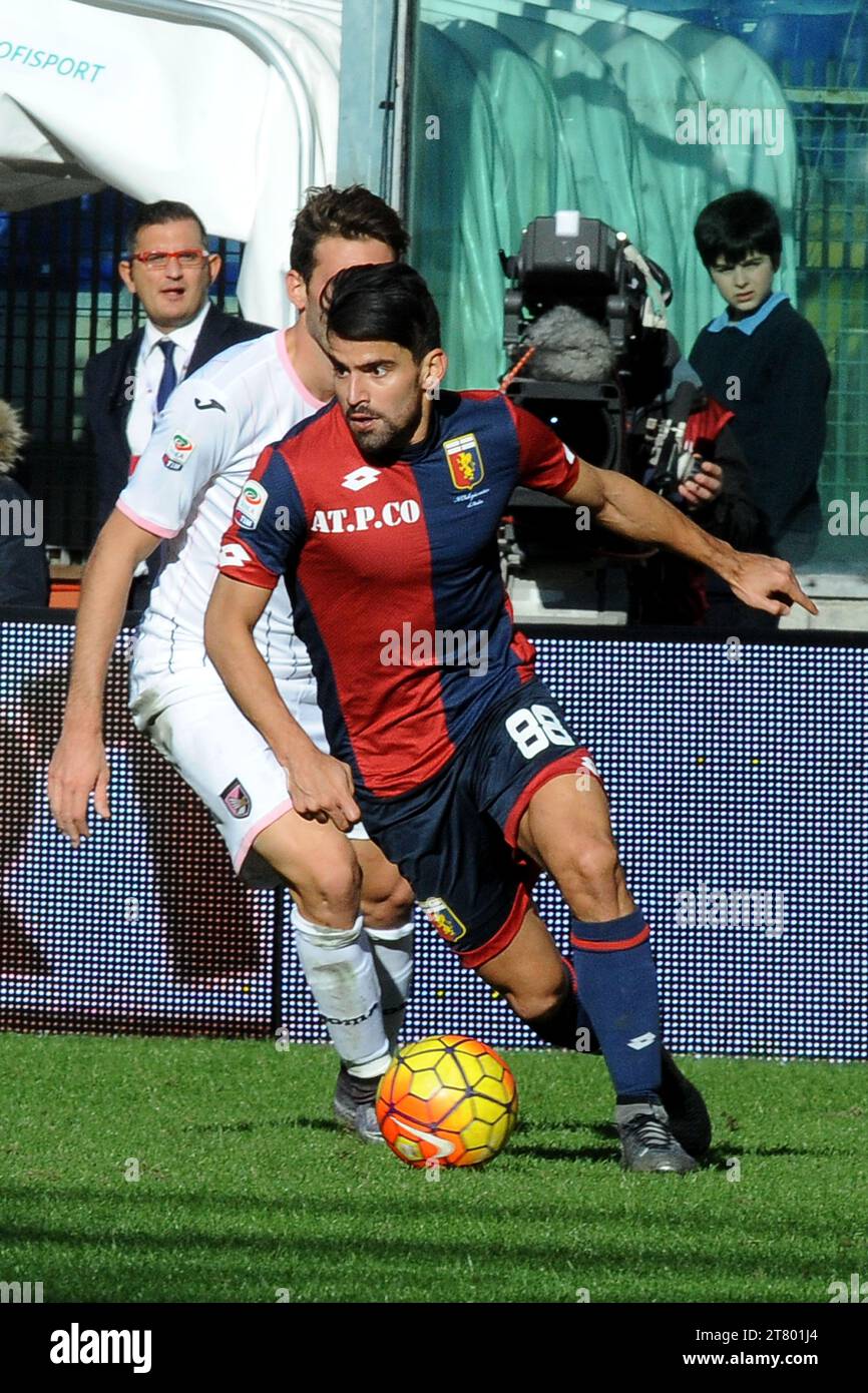 Tomas Rincon of Genoa CFC in action during the italian championship Serie A football match between Genoa CFC and US Citta di Palermo on January 17, 2016 at Luigi Ferraris Stadium in Genoa, Italy. Photo Massimo Cebrelli / DPPI Stock Photo