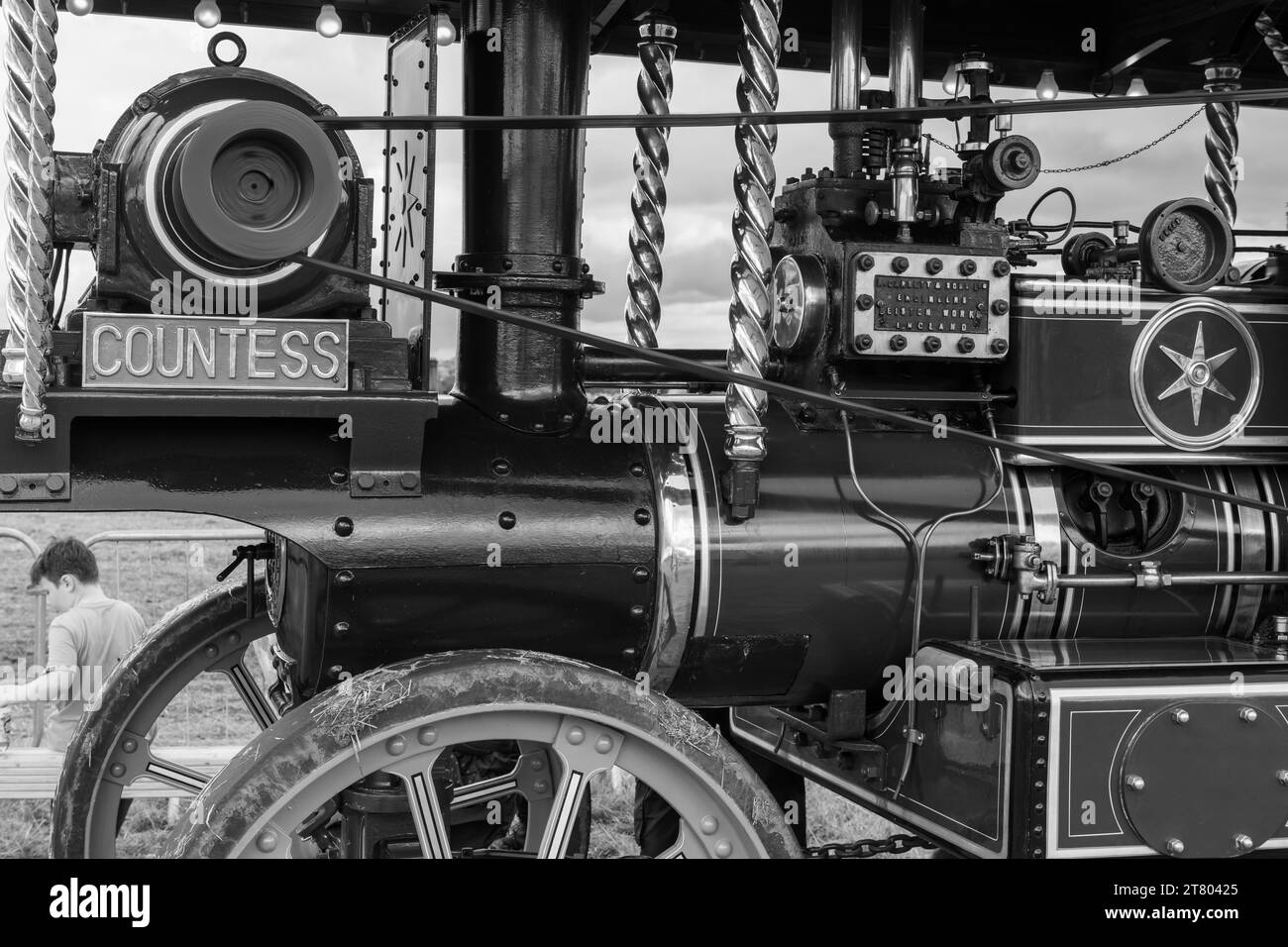 Low Ham.Somerset.United Kingdom.July 23rd 2023.A restored Garrett ...