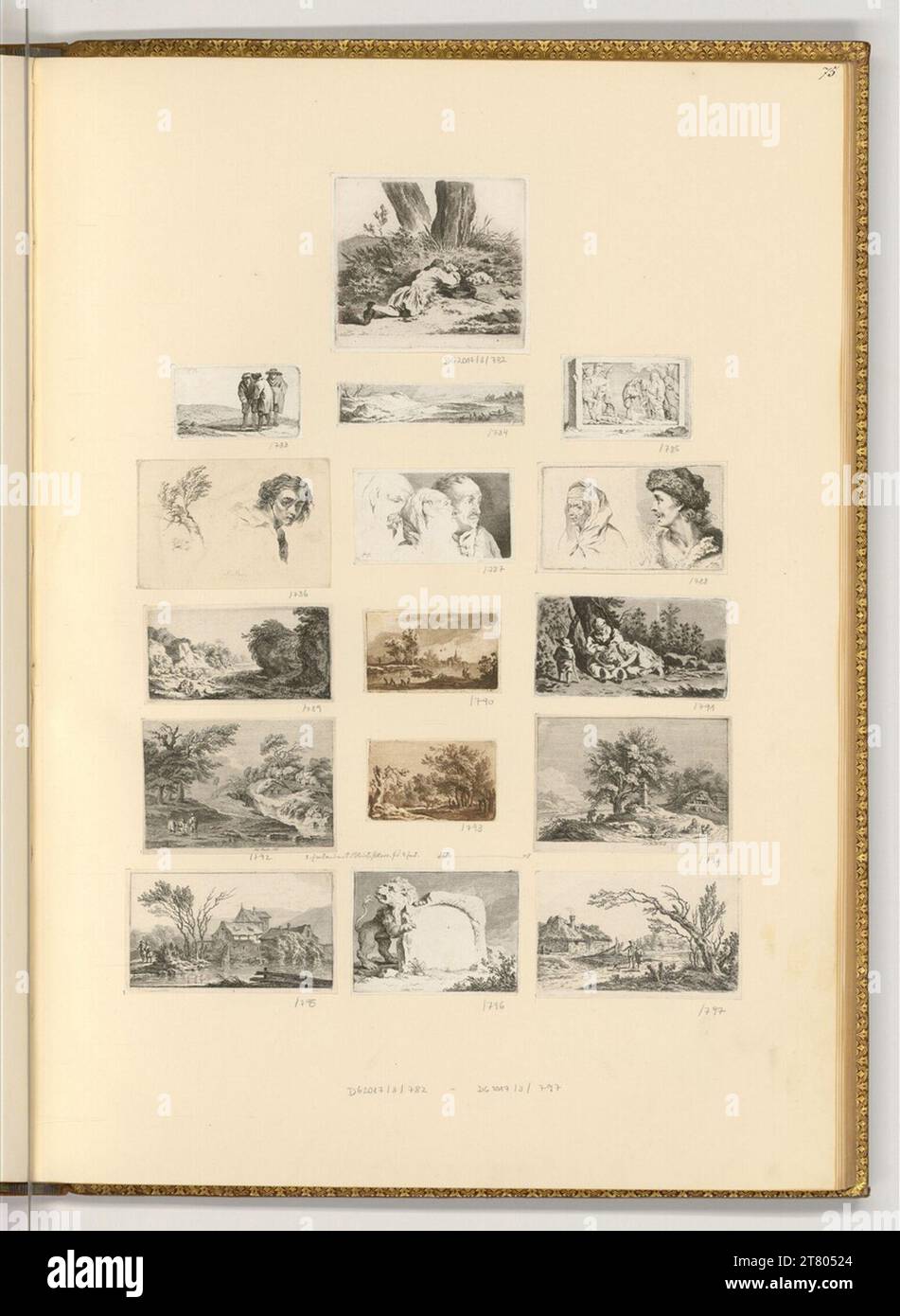 Friedrich August Brand (Engraver) Landscapes; Head studies; Various