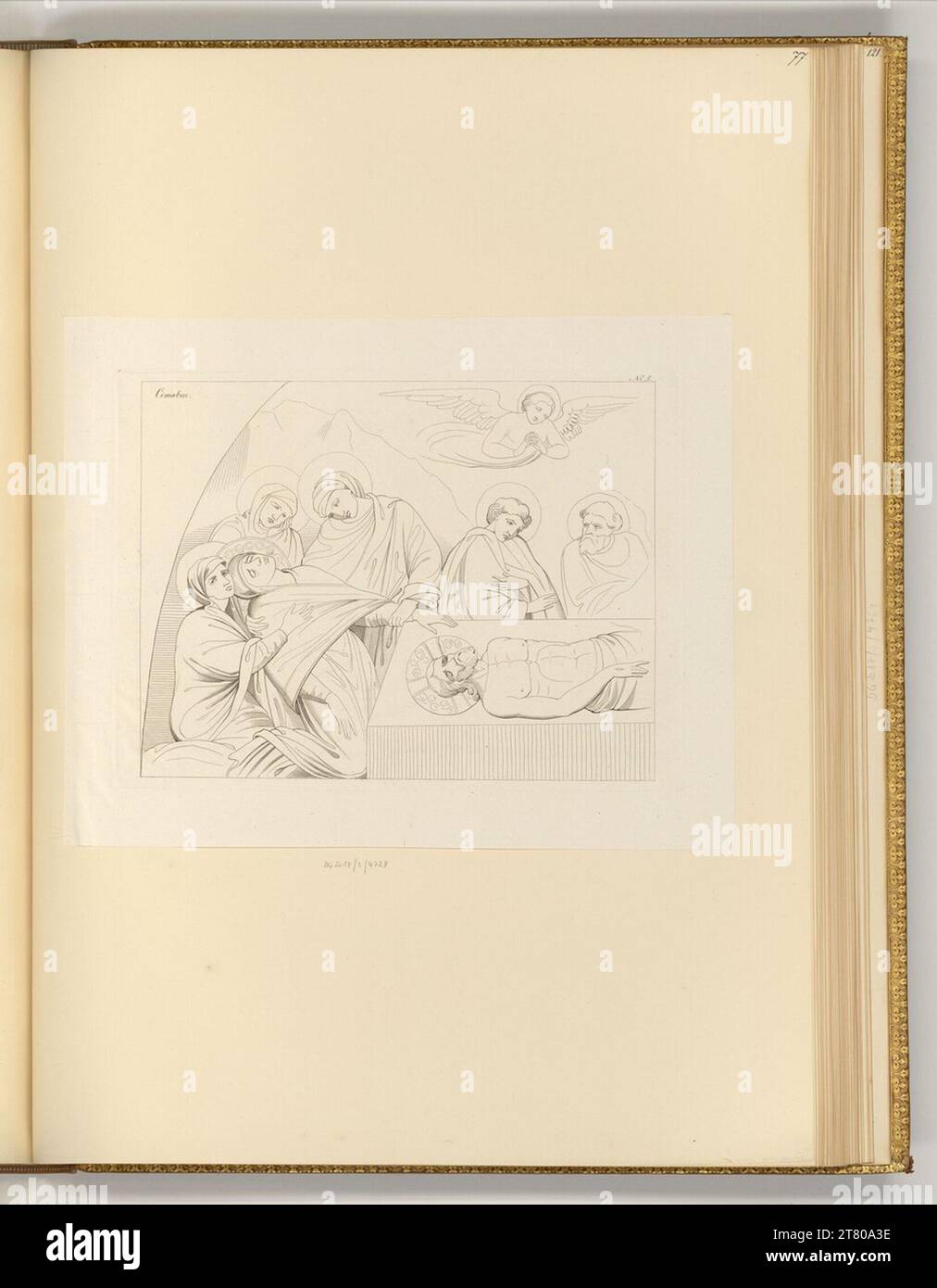 Franz Riepenhausen Cimabue grablegung christi. etching 18101820