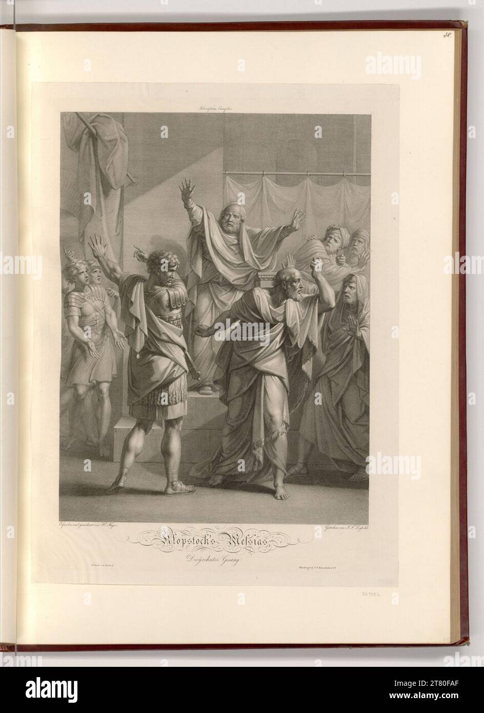 Heinrich Friedrich Füger The Messiah (book illustration). etching 1770 ...