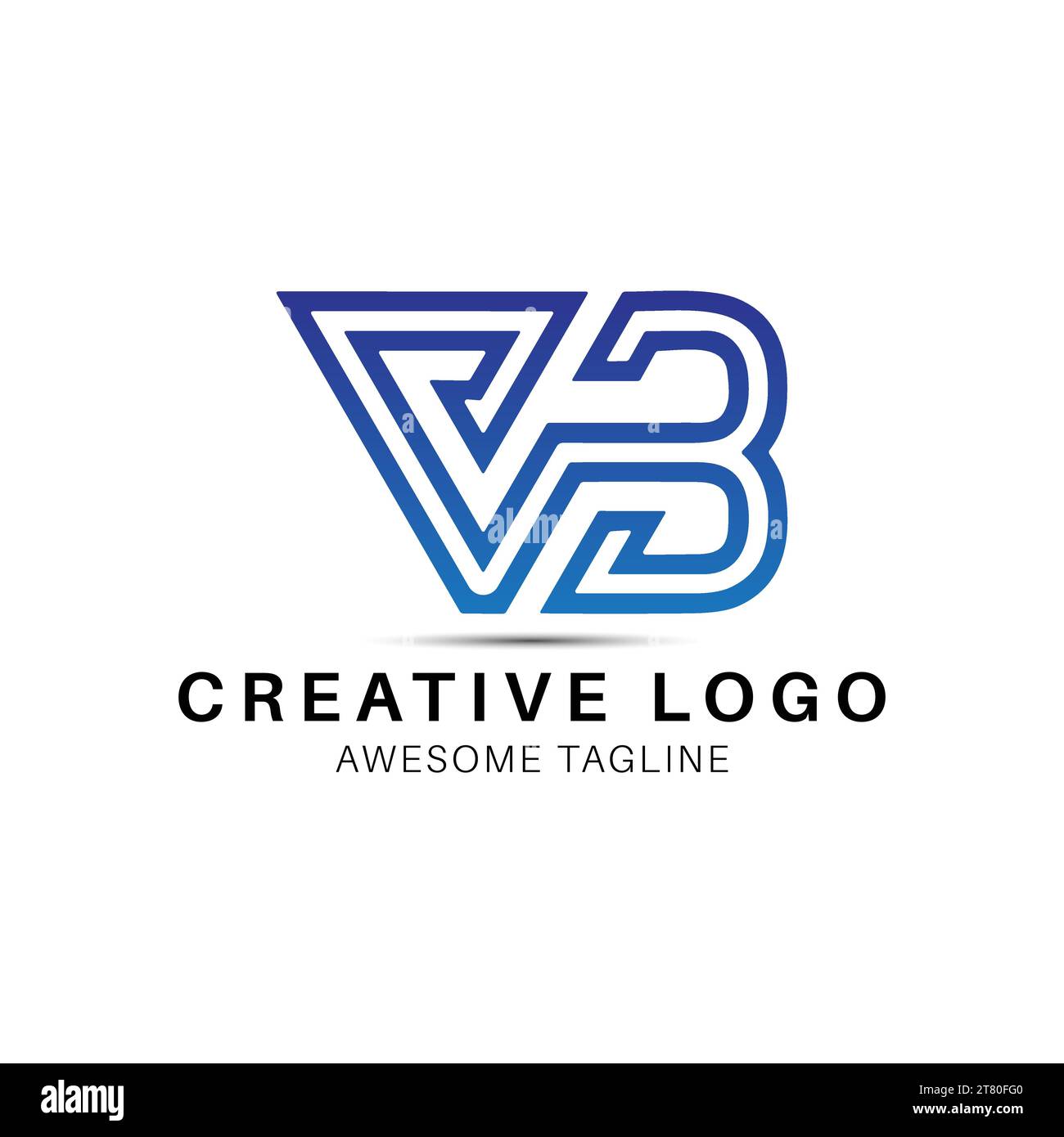 VB or CB letter creative logo design Stock Vector Image & Art - Alamy