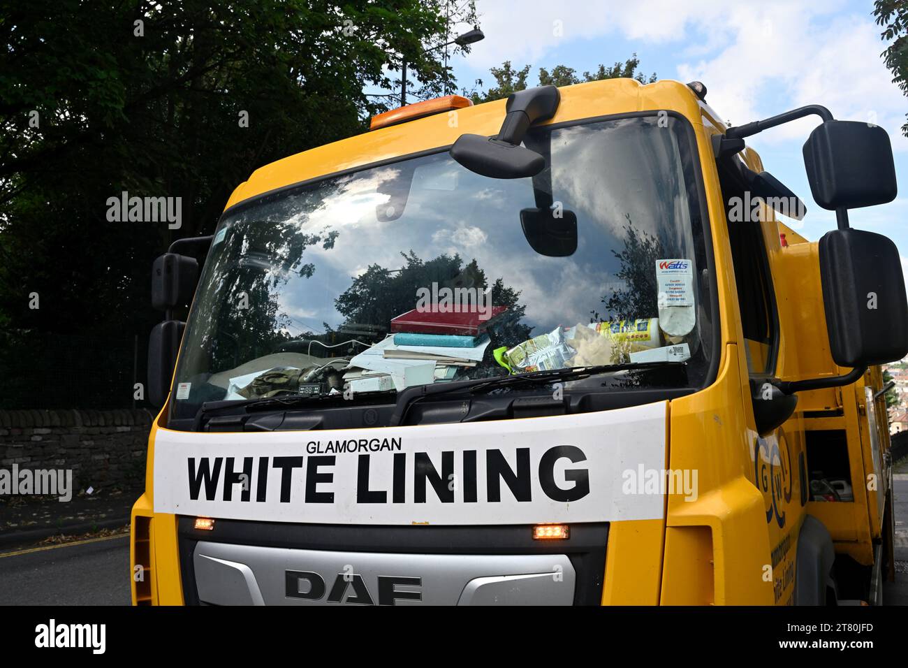 White Lining lorry, truck, for highway maintenance and road marking, UK