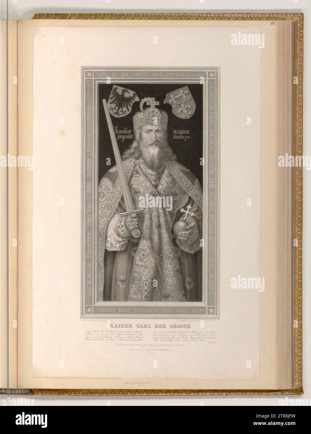 Albrecht Dürer Emperor Charles the Great. Copper engraving; etching ...