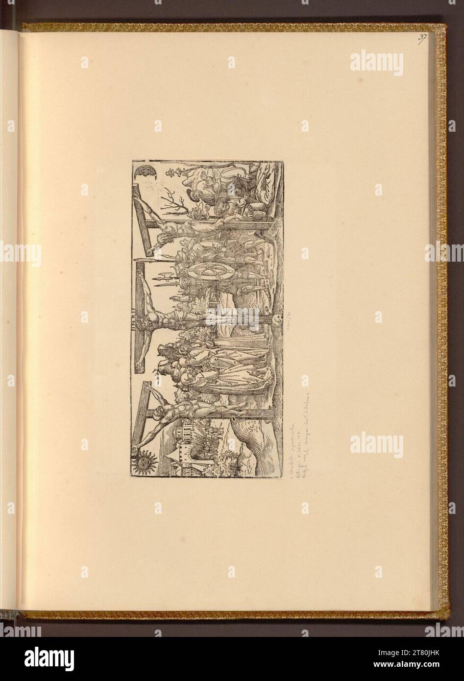 Peter Flötner Crucifixion of Christ. Woodcut 1. Hälfte 16. Century