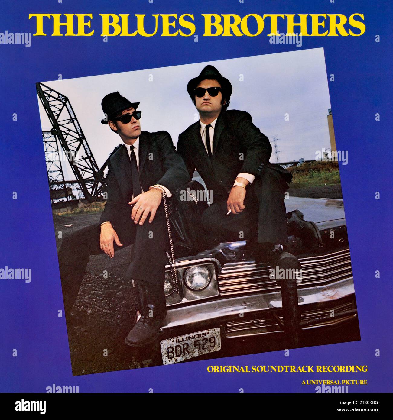 The Blues Brothers - original vinyl album cover - The Blues Brothers (Original Soundtrack Recording) - 1986 Stock Photo