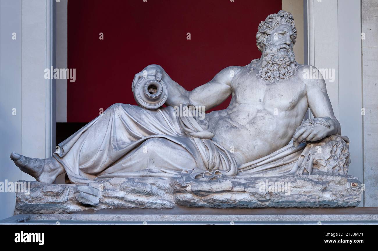 Vatican city, Italy - October 3, 2023: Statue of Greek God Zeus at ...