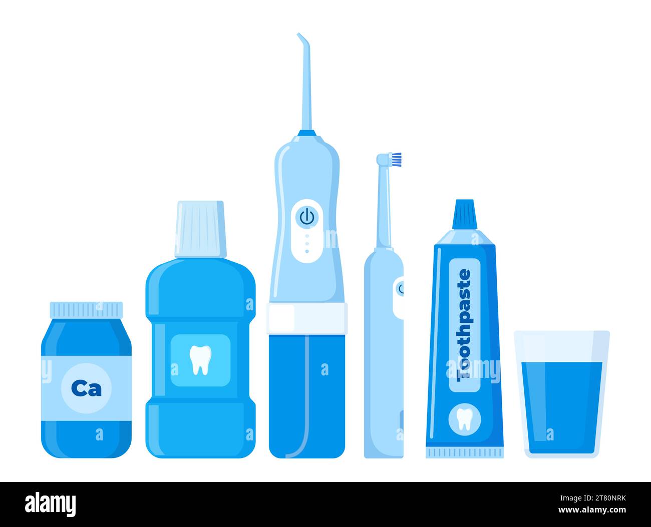 Dental cleaning tools. Oral care and hygiene products. Toothbrush