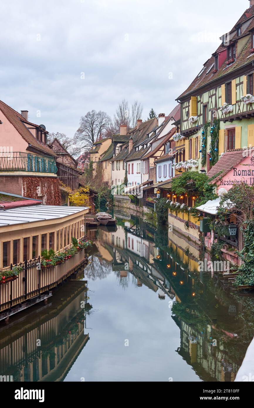 Channel view of the town of Colmar, Alsace, France Stock Photo - Alamy