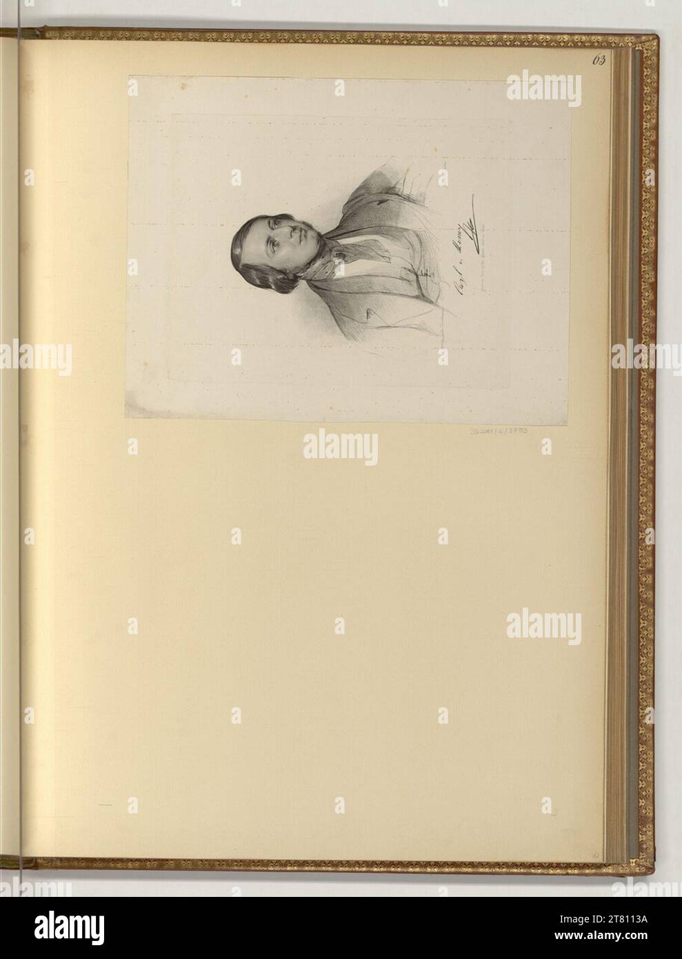 Carl Remy Franz Stöber (Engraver) Portrait Carl von Remy. Etching, caustic ...