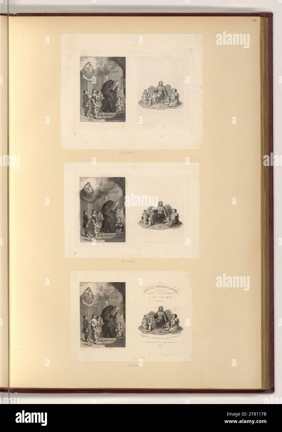 Josef Axmann (Engraver) St. Josef surrounded by boys; Jesus among