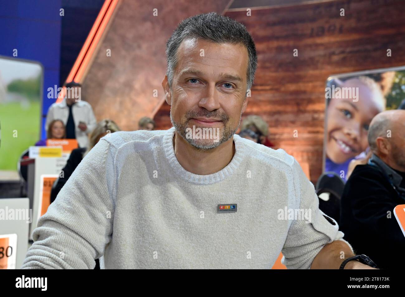 Wayne Carpendale beim 28. RTLSpendenmarathon 2023 im Studio 8 der EMG Studios. Hürth, 17.11.