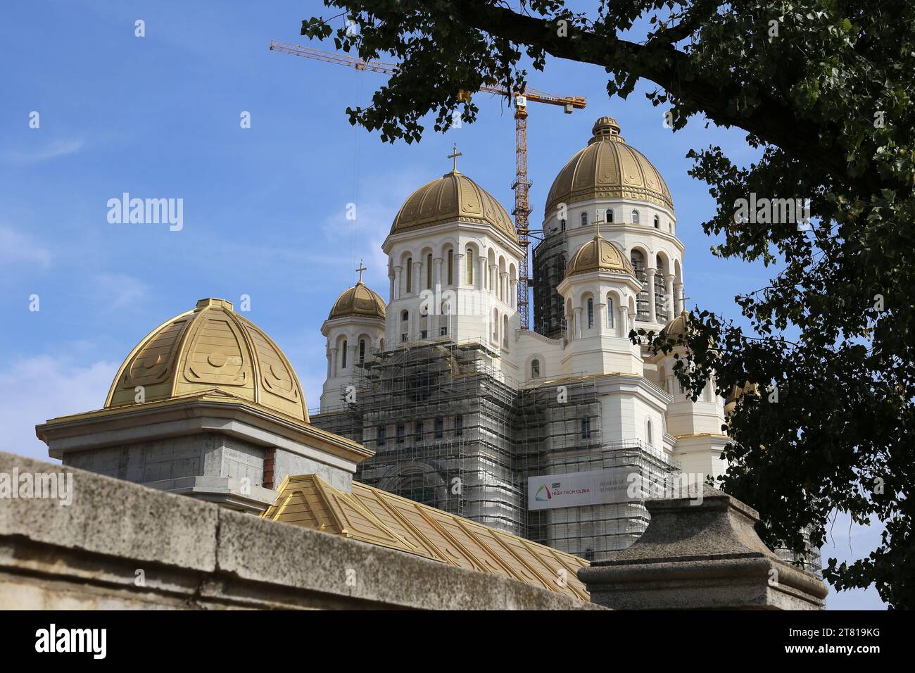 Orthodox Cathedral of National Salvation (Catedrala Mantuirii Neamului) under construction, Cotroceni, Historic Centre, Bucharest,Romania, Europe Stock Photo