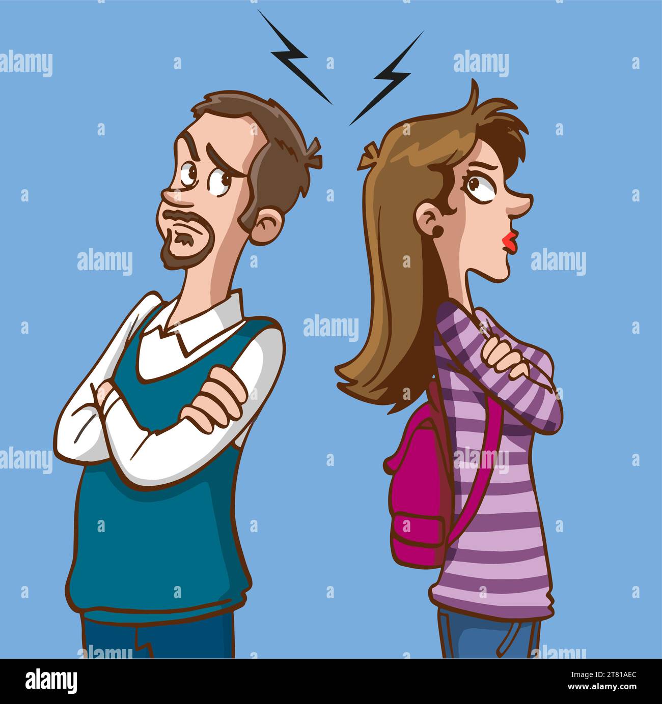 Back up husband Stock Vector Images - Alamy