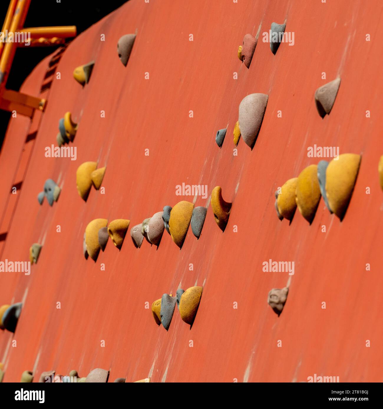 Climbing wall in the Queen Elizabeth Olympic Park, Stratford, London