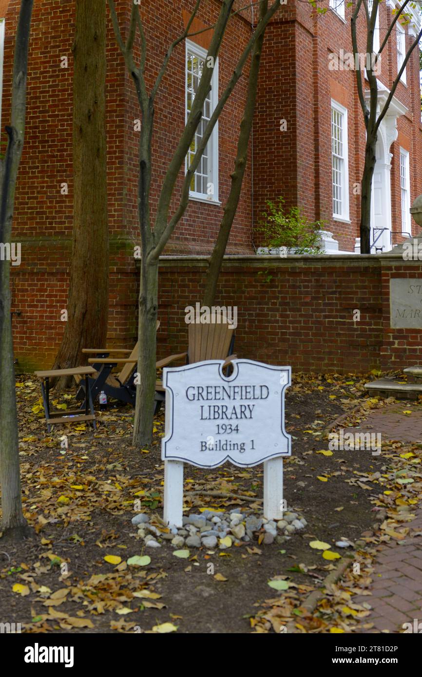 St. John's College campus, Annapolis, Maryland. Established in 1696 and ...